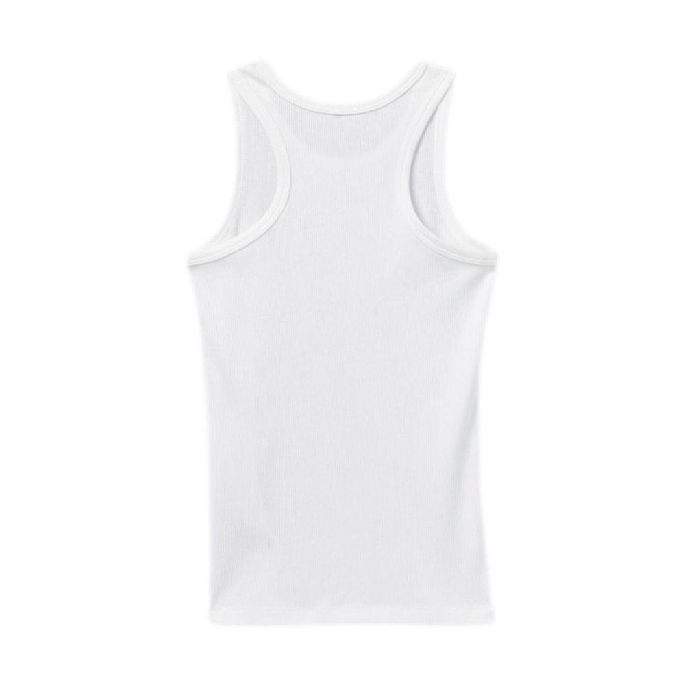 Kid’s White Tank Top W/ Tie Dye Heart Patch - Picture 4 of 9